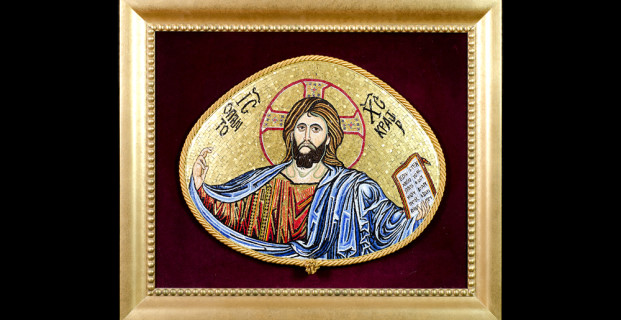 Mosaico : Cristo Bizantino