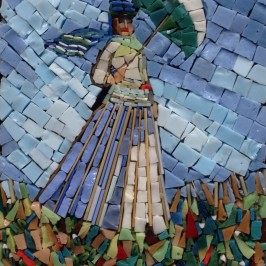 Dama con parasole – Monet – 7×10